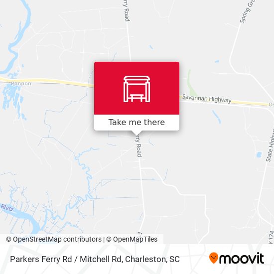 Parkers Ferry Rd / Mitchell Rd map