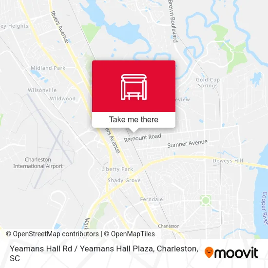 Mapa de Yeamans Hall Rd / Yeamans Hall Plaza
