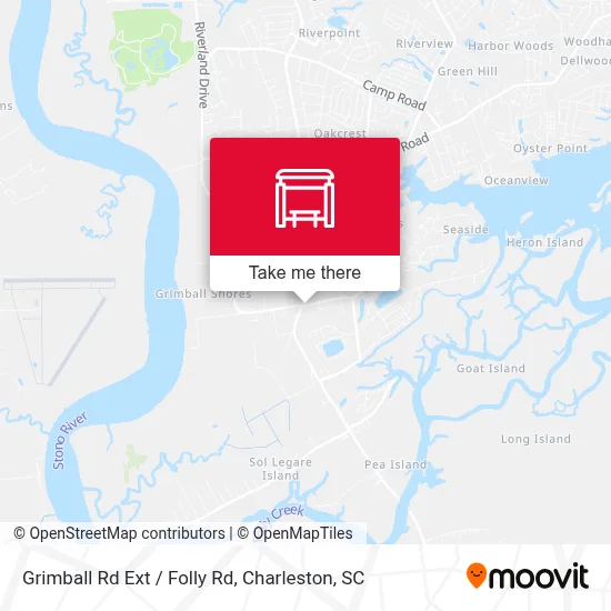 Grimball Rd Ext / Folly Rd map