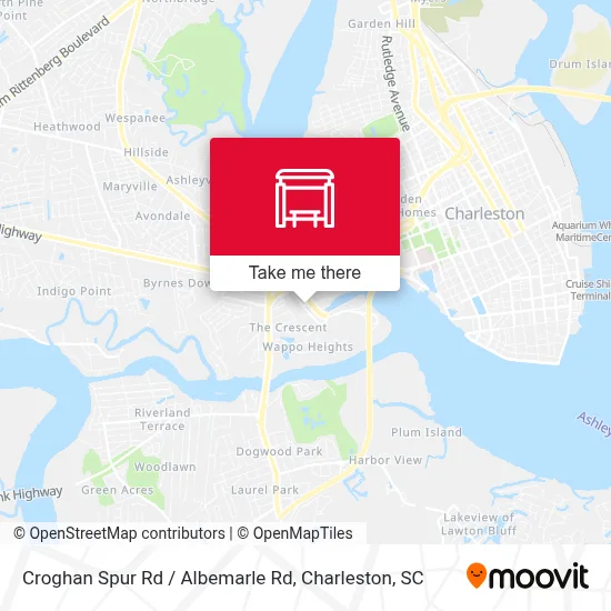 Croghan Spur Rd / Albemarle Rd map