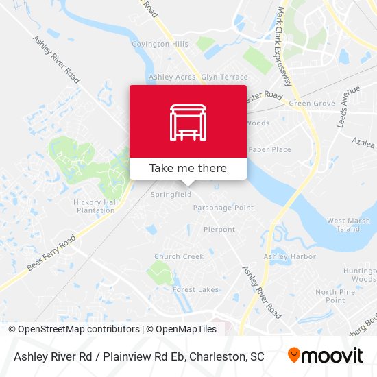 Ashley River Rd / Plainview Rd Eb map