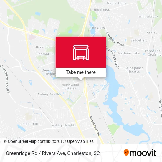 Greenridge Rd / Rivers Ave map