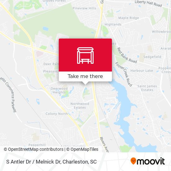 S Antler Dr / Melnick Dr map