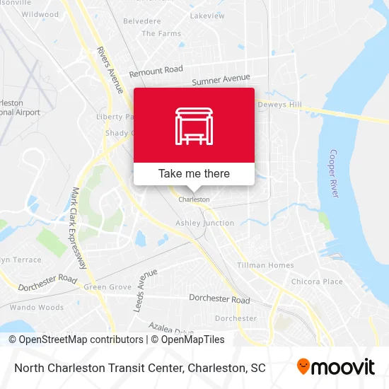 North Charleston Transit Center map
