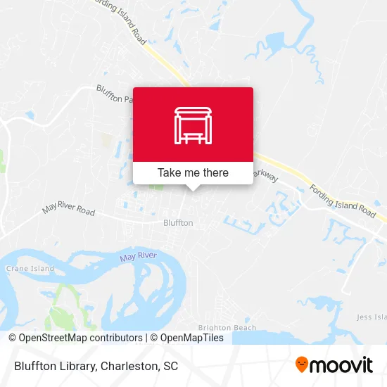 Bluffton Library map