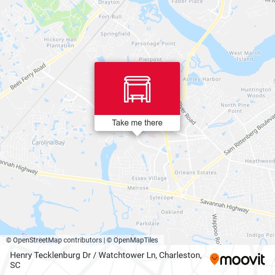 Mapa de Henry Tecklenburg Dr / Watchtower Ln