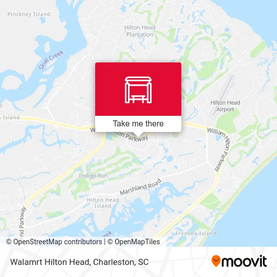 Walamrt Hilton Head map