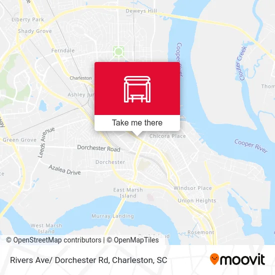 Rivers Ave/ Dorchester Rd map