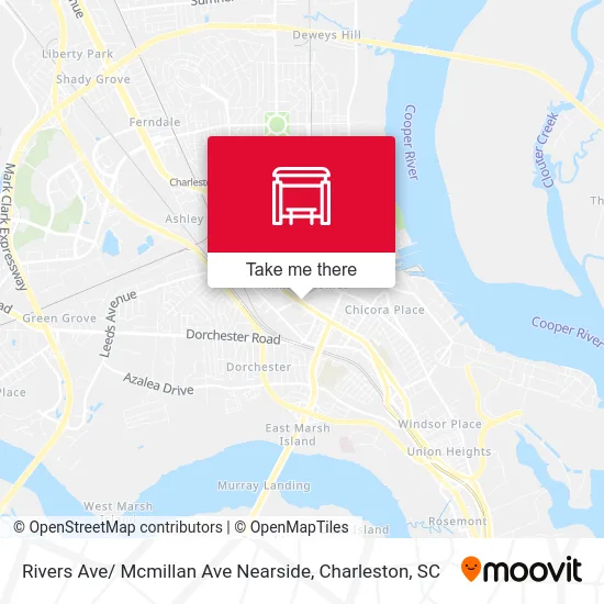 Rivers Ave/ Mcmillan Ave Nearside map