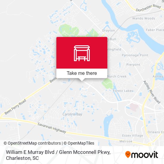 Mapa de William E Murray Blvd / Glenn Mcconnell Pkwy