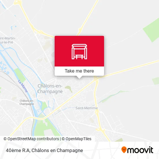 40ème R.A map