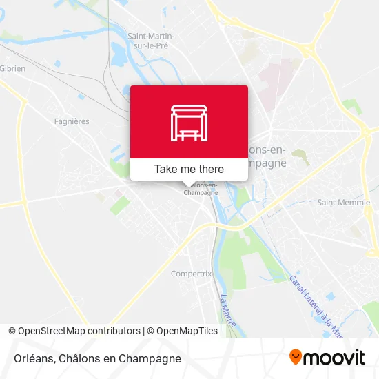 Orléans map