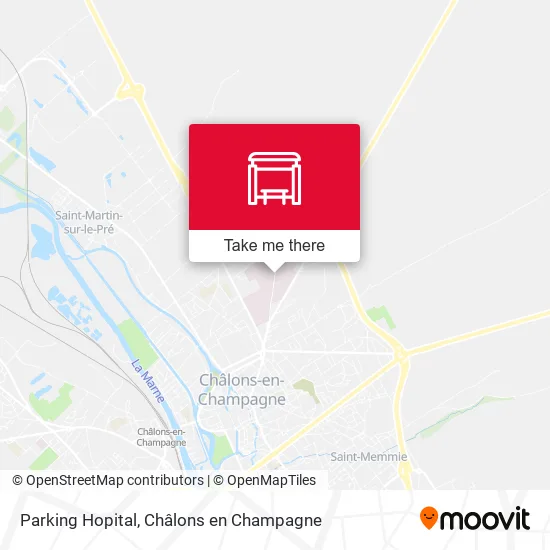 Parking Hopital map