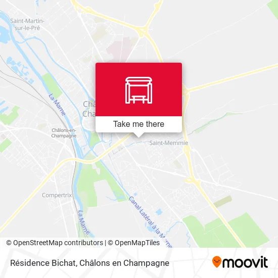 Résidence Bichat map