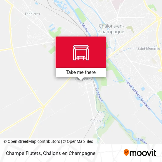 Champs Flutets map
