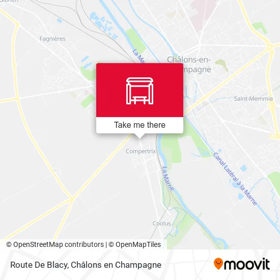 Route De Blacy map