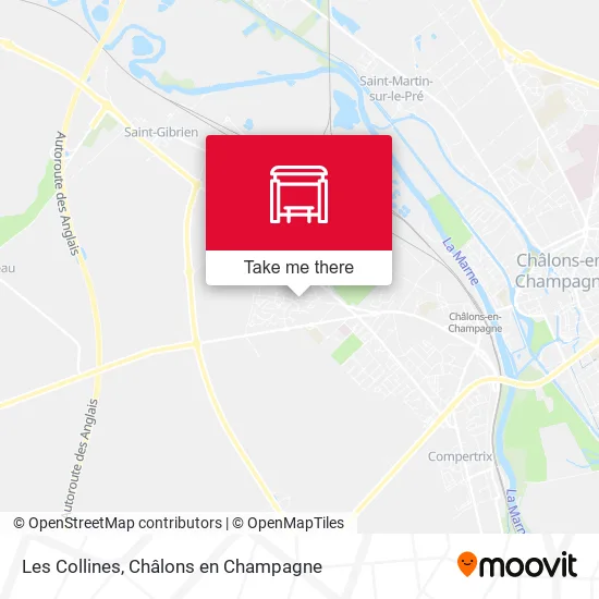 Les Collines map