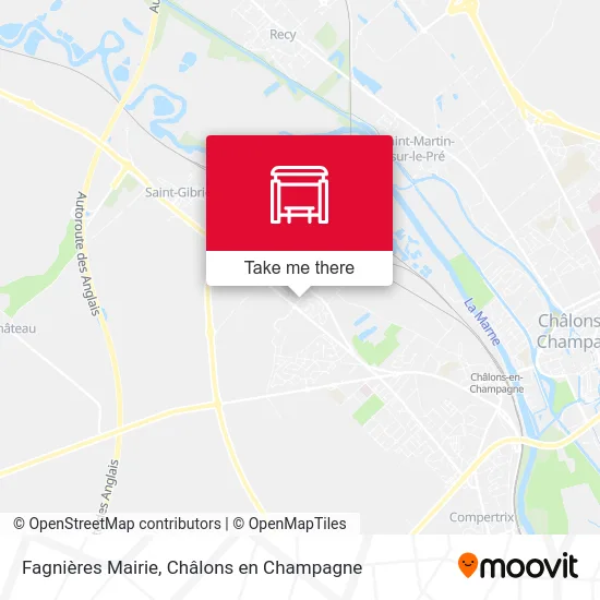 Fagnières Mairie map