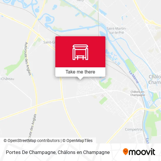 Portes De Champagne map