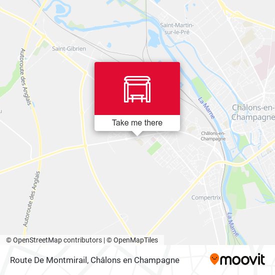 Mapa Route De Montmirail