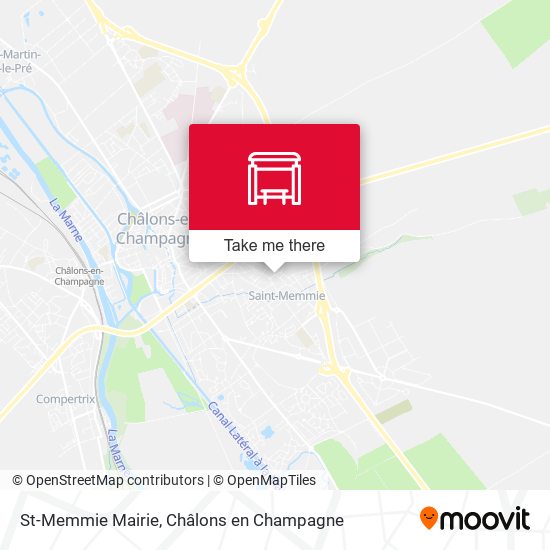 Mapa St-Memmie Mairie