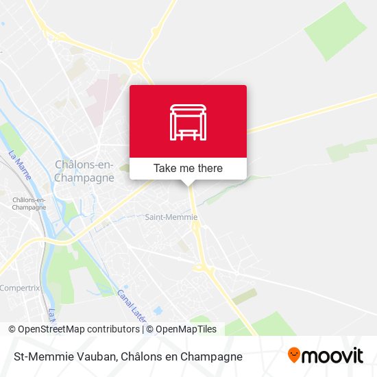 Mapa St-Memmie Vauban