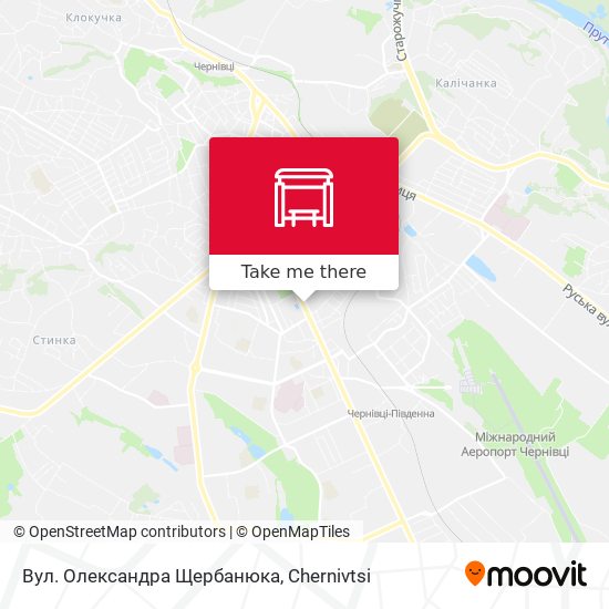 Вул. Олександра Щербанюка map