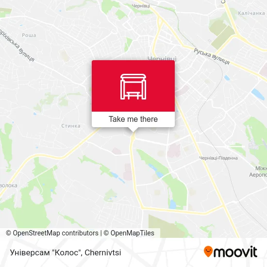 Карта Універсам "Колос"