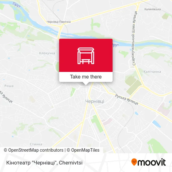 Карта Кінотеатр "Чернівці"