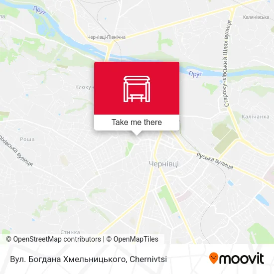 Карта Вул. Богдана Хмельницького