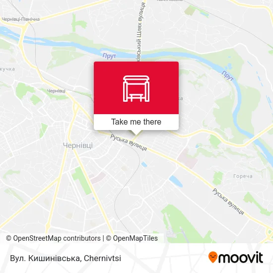 Карта Вул. Кишинівська