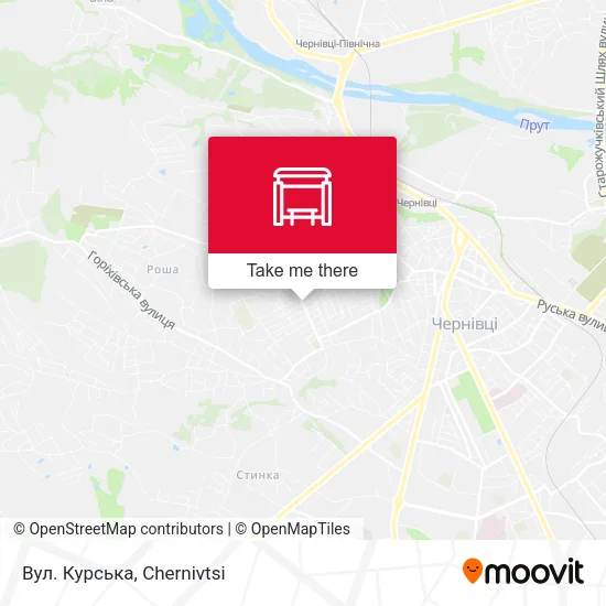Карта Вул. Курська