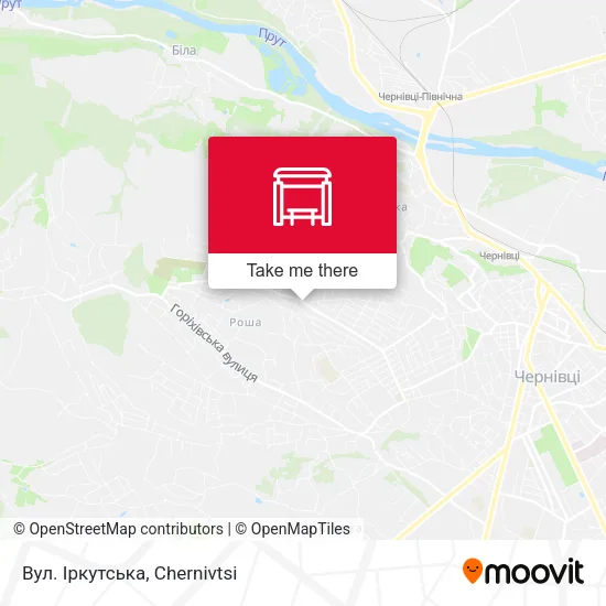 Карта Вул. Іркутська