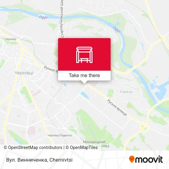 Карта Вул. Винниченка