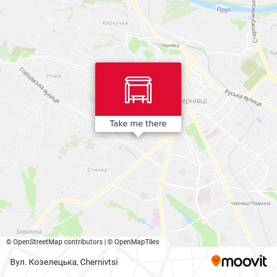 Вул. Козелецька map