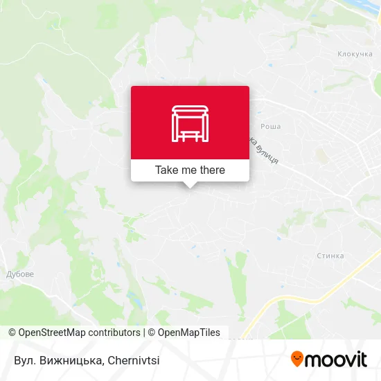 Карта Вул. Вижницька