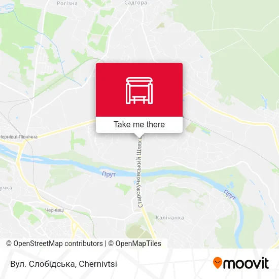 Карта Вул. Слобідська
