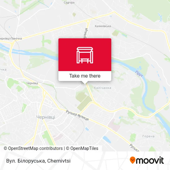 Карта Вул. Білоруська