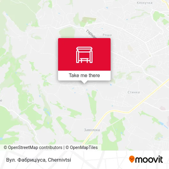 Карта Вул. Фабриціуса
