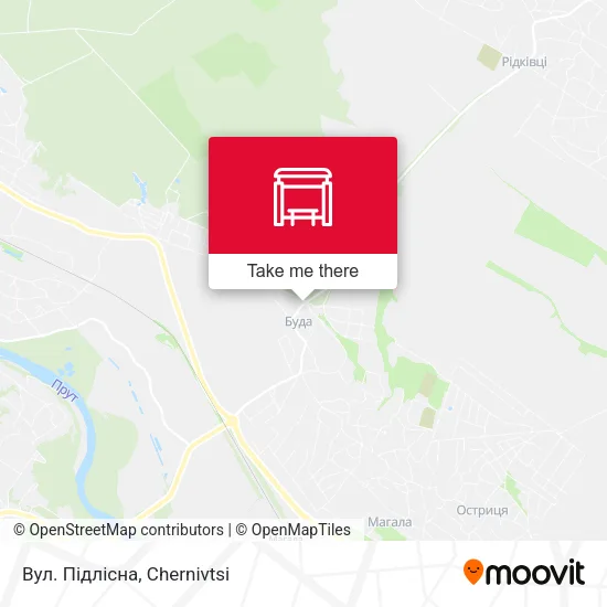 Карта Вул. Підлісна