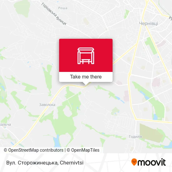 Карта Вул. Сторожинецька