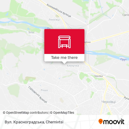 Вул. Красноградська map