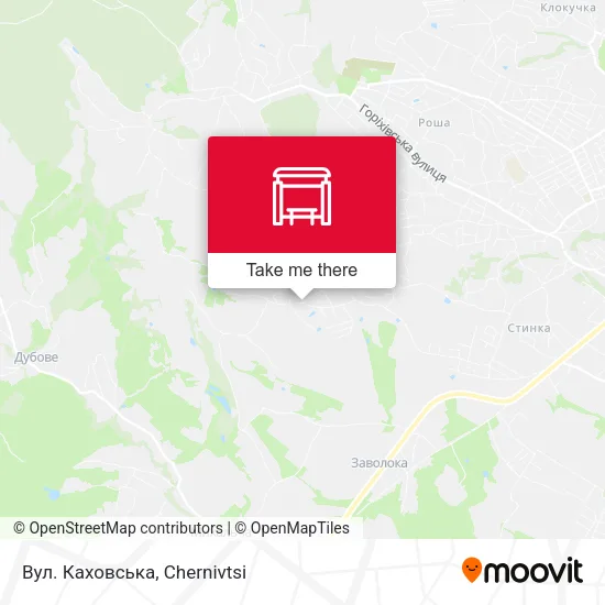 Карта Вул. Каховська