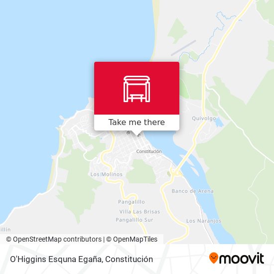 O'Higgins Esquna Egaña map