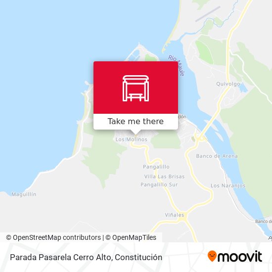 Parada Pasarela Cerro Alto map