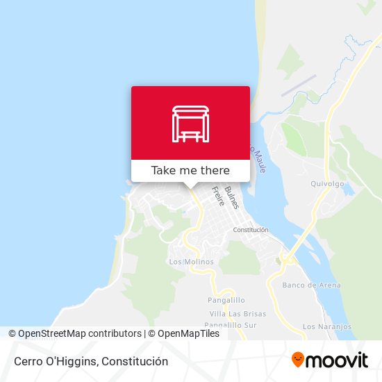 Cerro O'Higgins map
