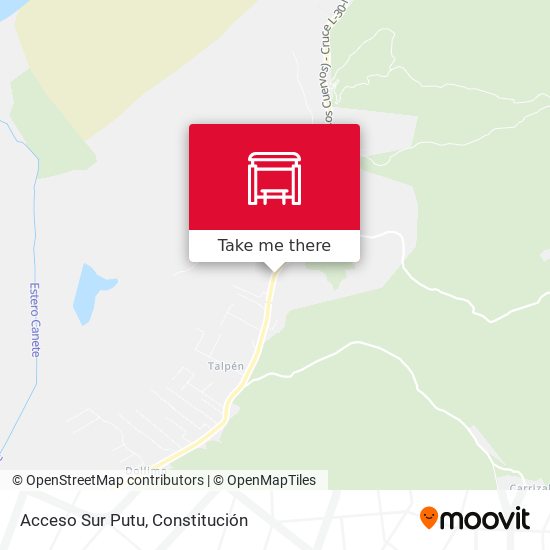 Mapa de Acceso Sur Putu