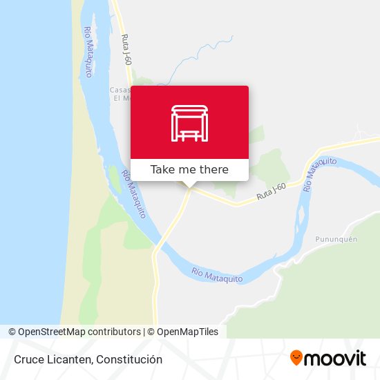 Mapa de Cruce Licanten
