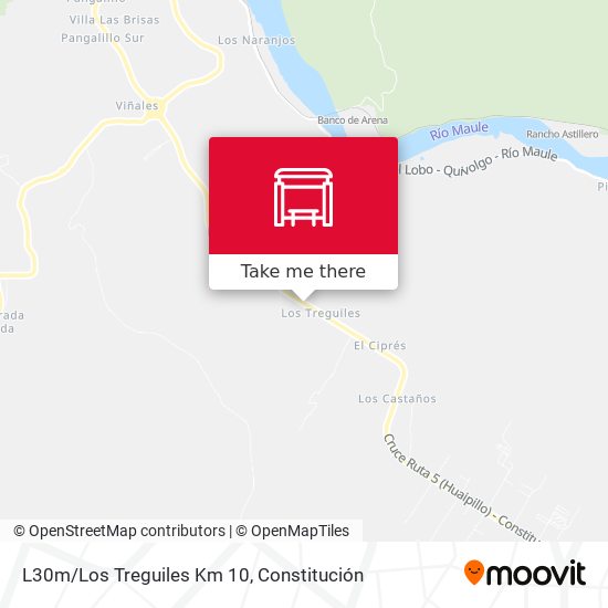 L30m/Los Treguiles Km 10 map