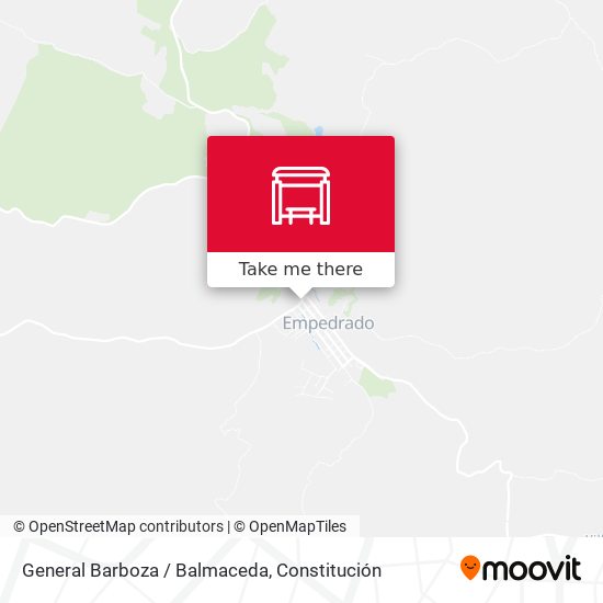 General Barboza / Balmaceda map